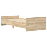 Bedframe zonder matras hout sonoma eikenkleurig 75x190 cm