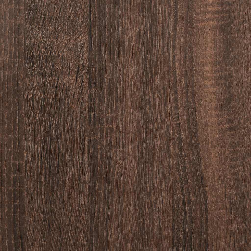 Bedframe zonder matras bewerkt hout bruin eikenkleur 75x190 cm