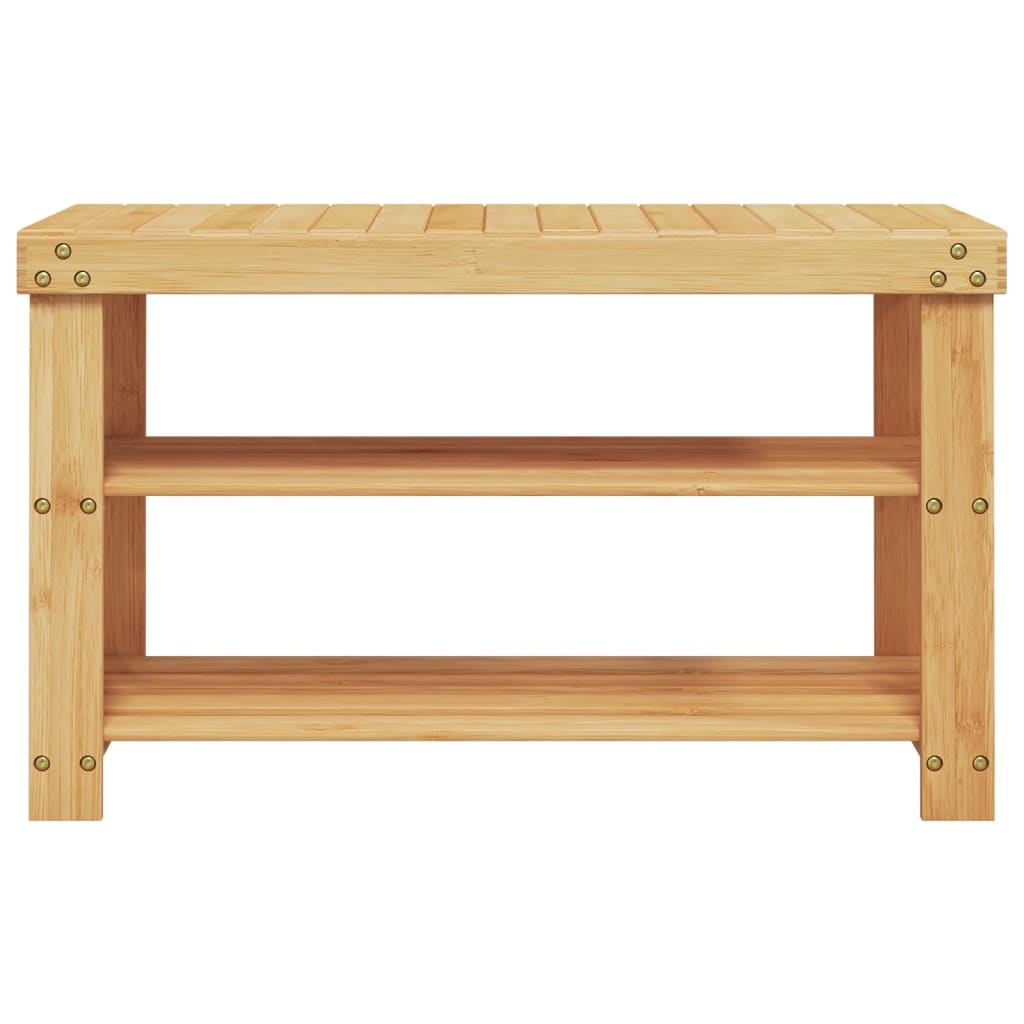 Schoenenrek 3-laags 70x27,5x45 cm bamboe - AllerleiShop