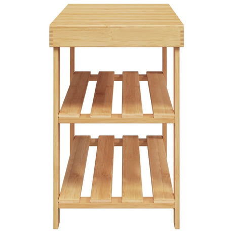 Schoenenrek 3-laags 70x27,5x45 cm bamboe - AllerleiShop