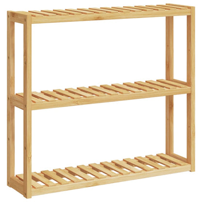 Badkamerrek 3-laags wandmontage 60x15x54 cm bamboe - AllerleiShop