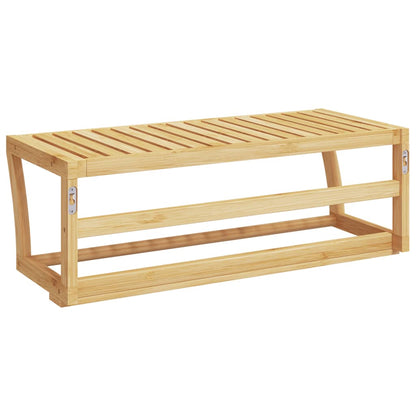 Handdoekenrek wandgemonteerd 60x25x20 cm bamboe - AllerleiShop