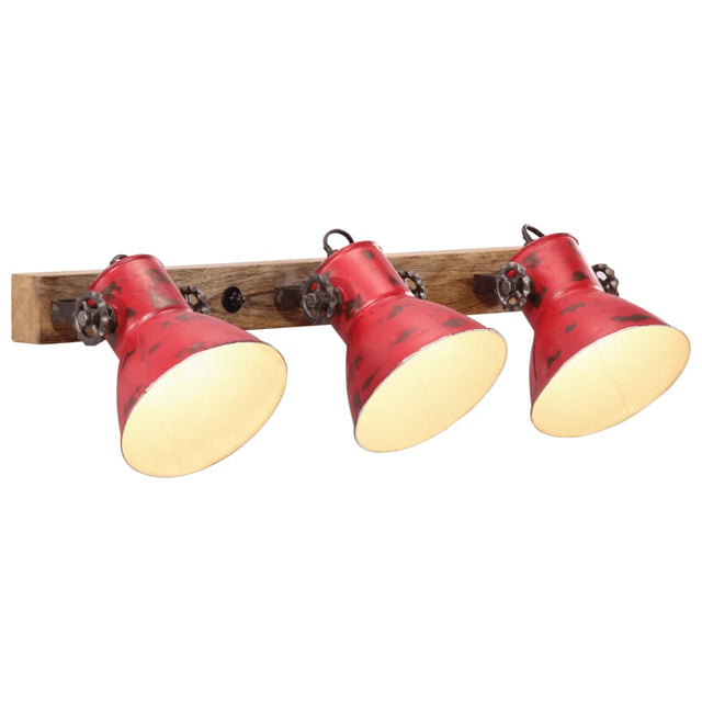 Wandlamp 25 W E27 65x25 cm verweerd rood - AllerleiShop