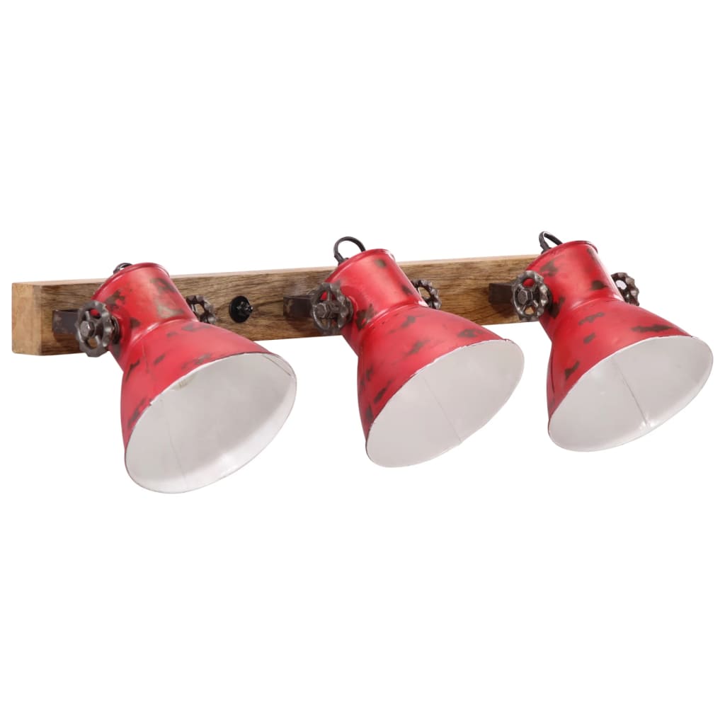 Wandlamp 25 W E27 65x25 cm verweerd rood - AllerleiShop