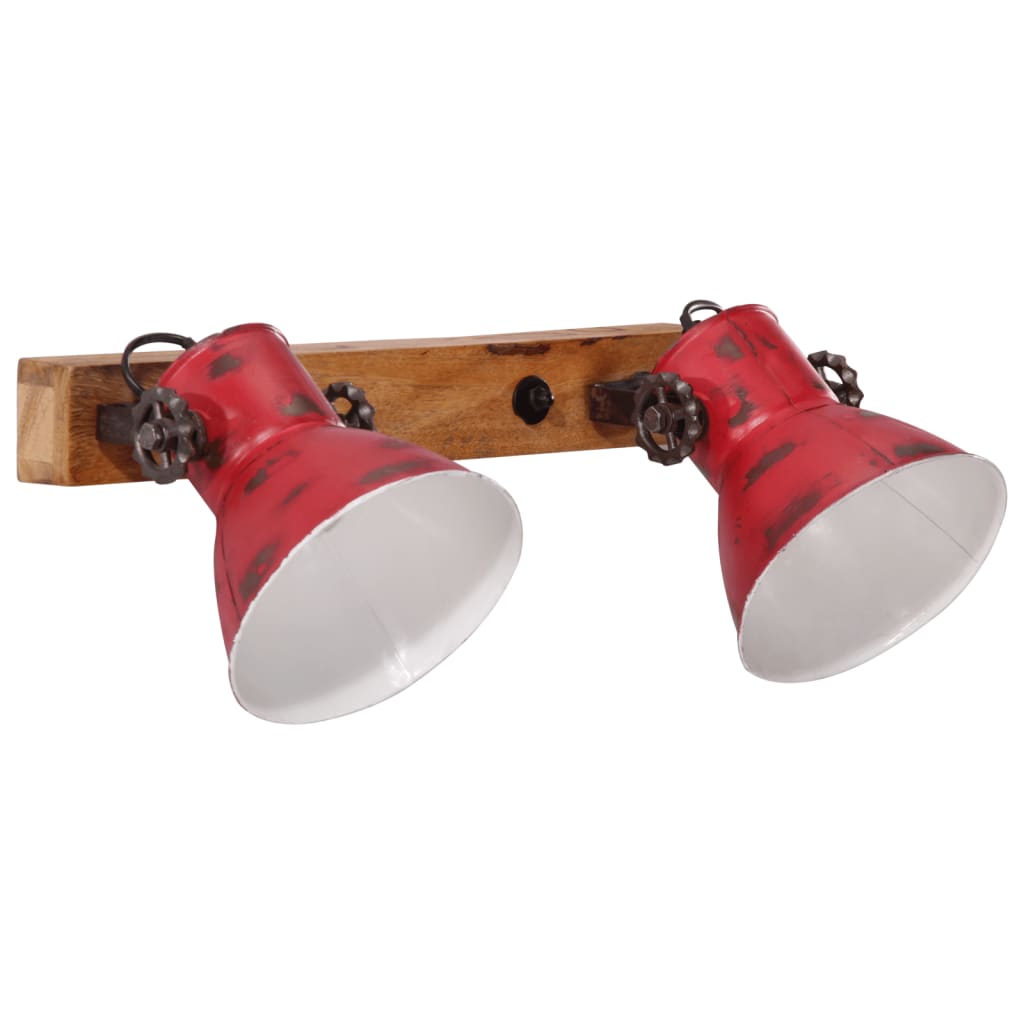 Wandlamp 25 W E27 45x25 cm verweerd rood - AllerleiShop