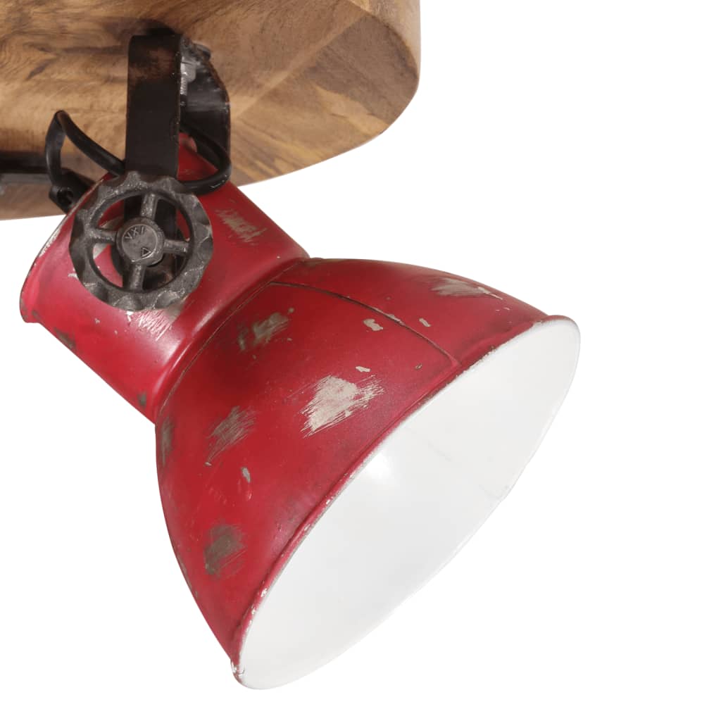 Plafondlamp 25 W E27 50x50x25 cm verweerd rood - AllerleiShop