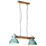 Hanglamp 25 W E27 85x28x109 cm verweerd blauw