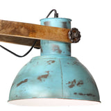 Hanglamp 25 W E27 85x28x109 cm verweerd blauw