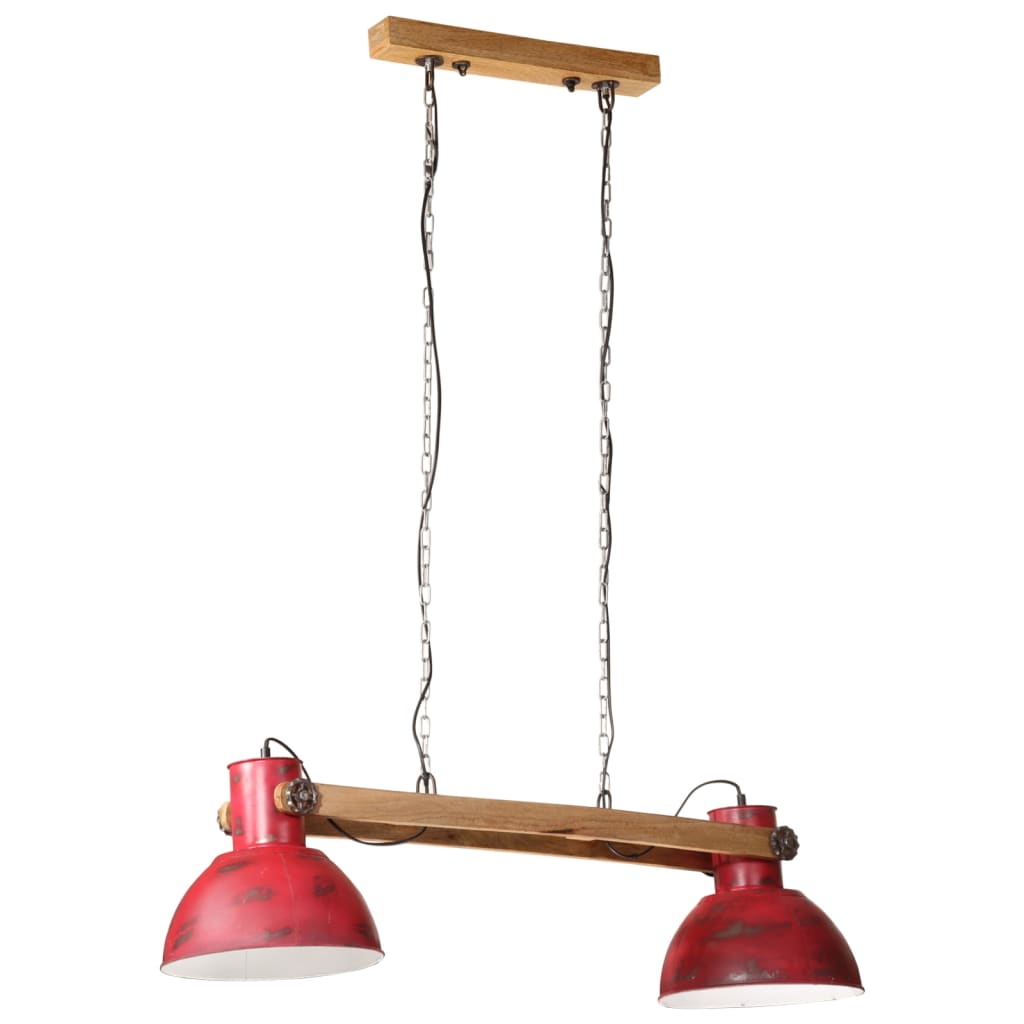 Hanglamp 25 W E27 85x28x109 cm verweerd rood - AllerleiShop