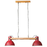 Hanglamp 25 W E27 85x28x109 cm verweerd rood - AllerleiShop