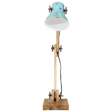 Bureaulamp 25 W E27 23x18x96 cm verweerd blauw - AllerleiShop