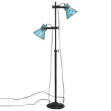 Vloerlamp 25 W E27 25x25x90/140 cm verweerd blauw - AllerleiShop