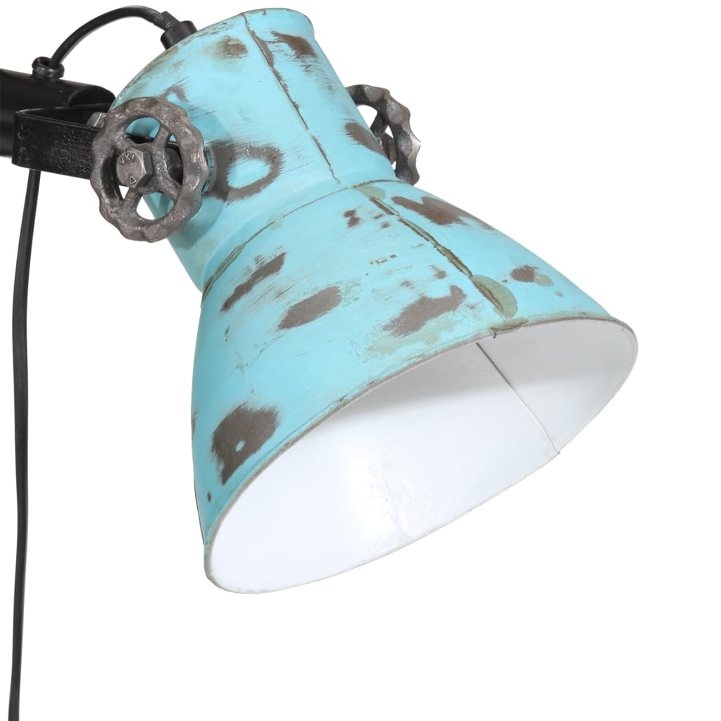 Vloerlamp 25 W E27 25x25x90/140 cm verweerd blauw - AllerleiShop