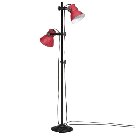 Vloerlamp 25 W E27 25x25x90/140 cm verweerd rood - AllerleiShop