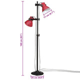 Vloerlamp 25 W E27 25x25x90/140 cm verweerd rood - AllerleiShop