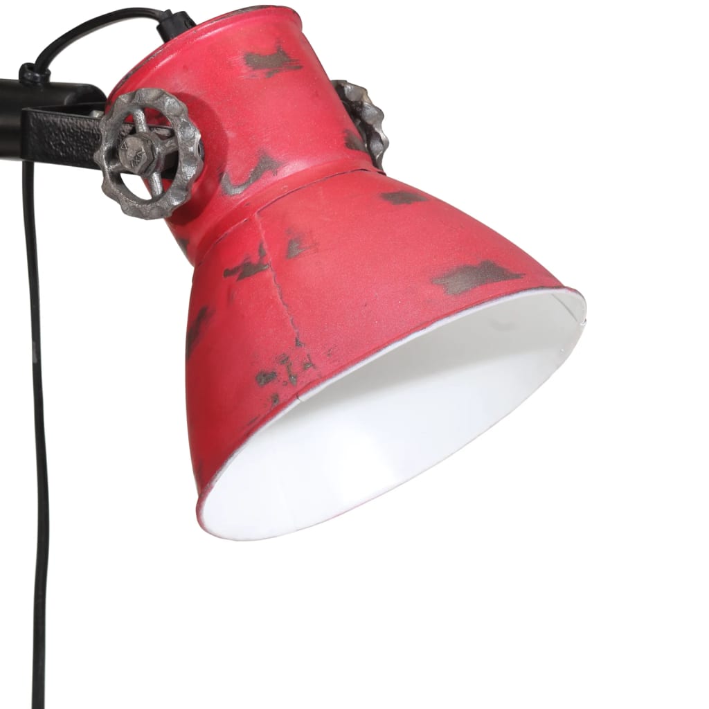 Vloerlamp 25 W E27 25x25x90/140 cm verweerd rood - AllerleiShop