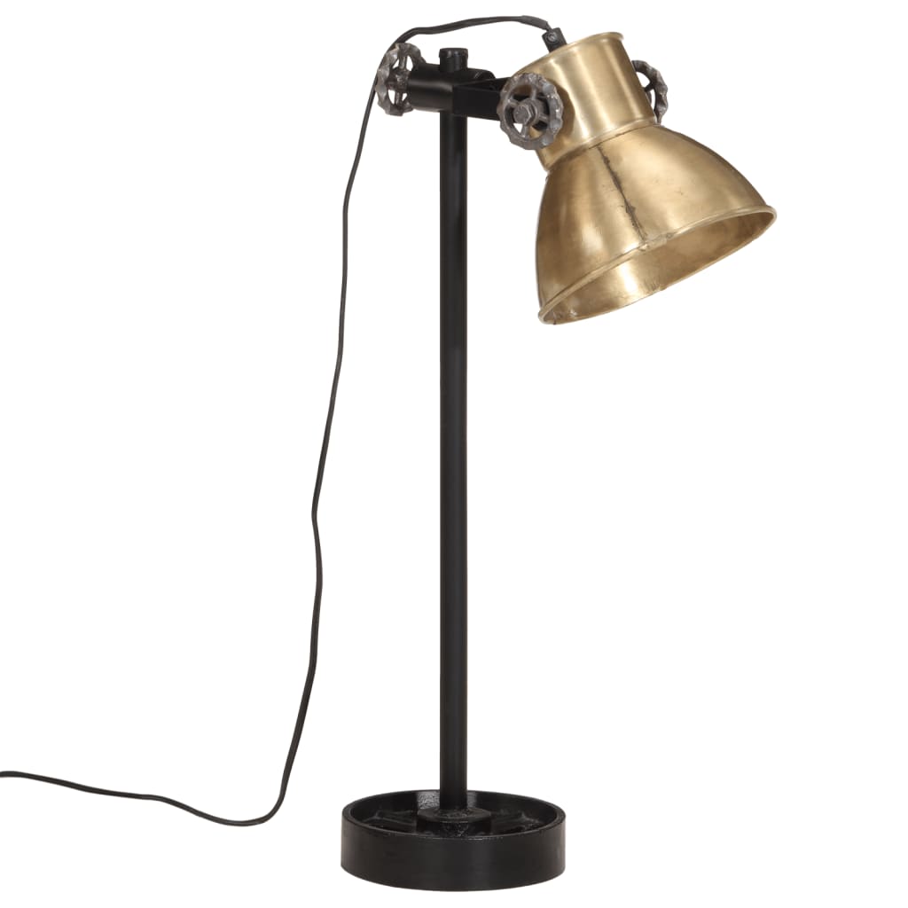 Bureaulamp 25 W E27 15x15x55 cm antiek messing - AllerleiShop