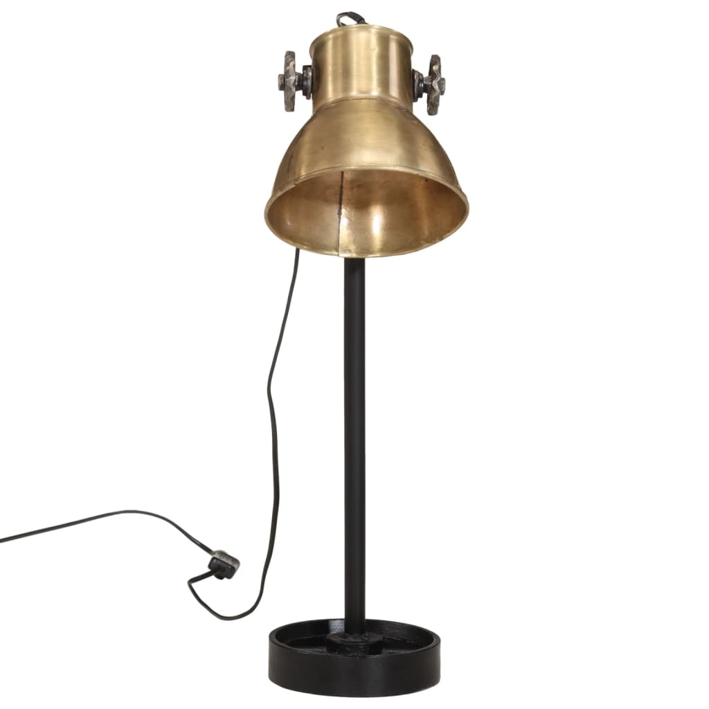 Bureaulamp 25 W E27 15x15x55 cm antiek messing - AllerleiShop