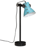 Bureaulamp 25 W E27 15x15x55 cm verweerd blauw - AllerleiShop