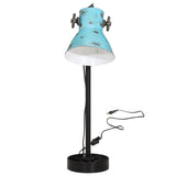 Bureaulamp 25 W E27 15x15x55 cm verweerd blauw - AllerleiShop