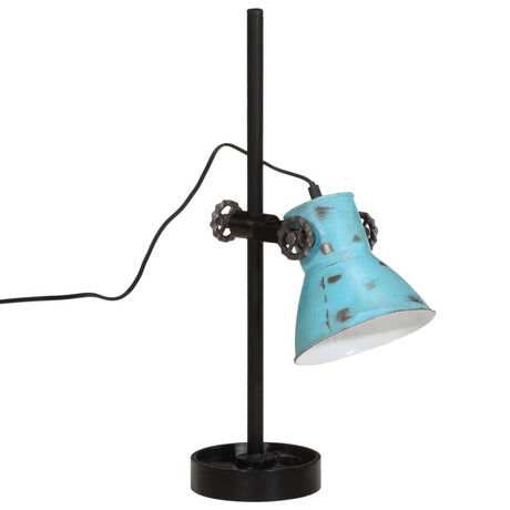 Bureaulamp 25 W E27 15x15x55 cm verweerd blauw - AllerleiShop