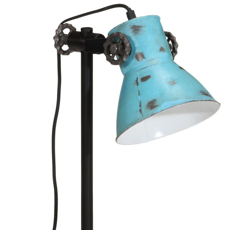 Bureaulamp 25 W E27 15x15x55 cm verweerd blauw - AllerleiShop