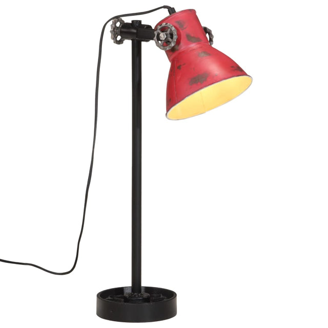 Bureaulamp 25 W E27 15x15x55 cm verweerd rood - AllerleiShop