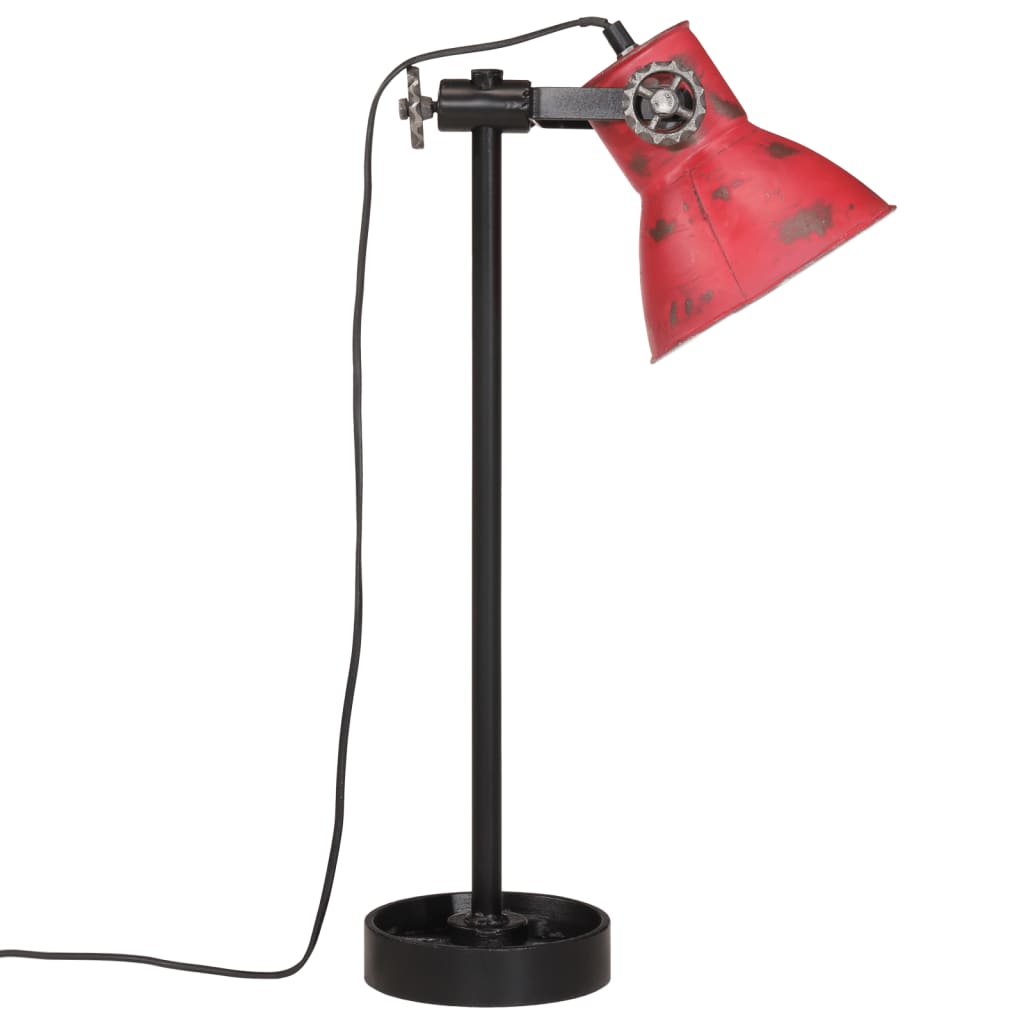 Bureaulamp 25 W E27 15x15x55 cm verweerd rood - AllerleiShop