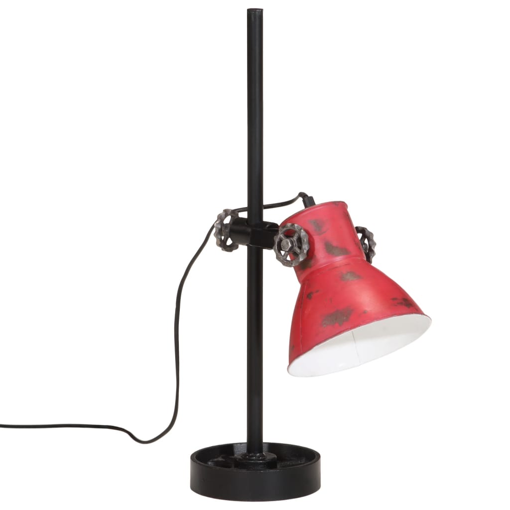 Bureaulamp 25 W E27 15x15x55 cm verweerd rood - AllerleiShop