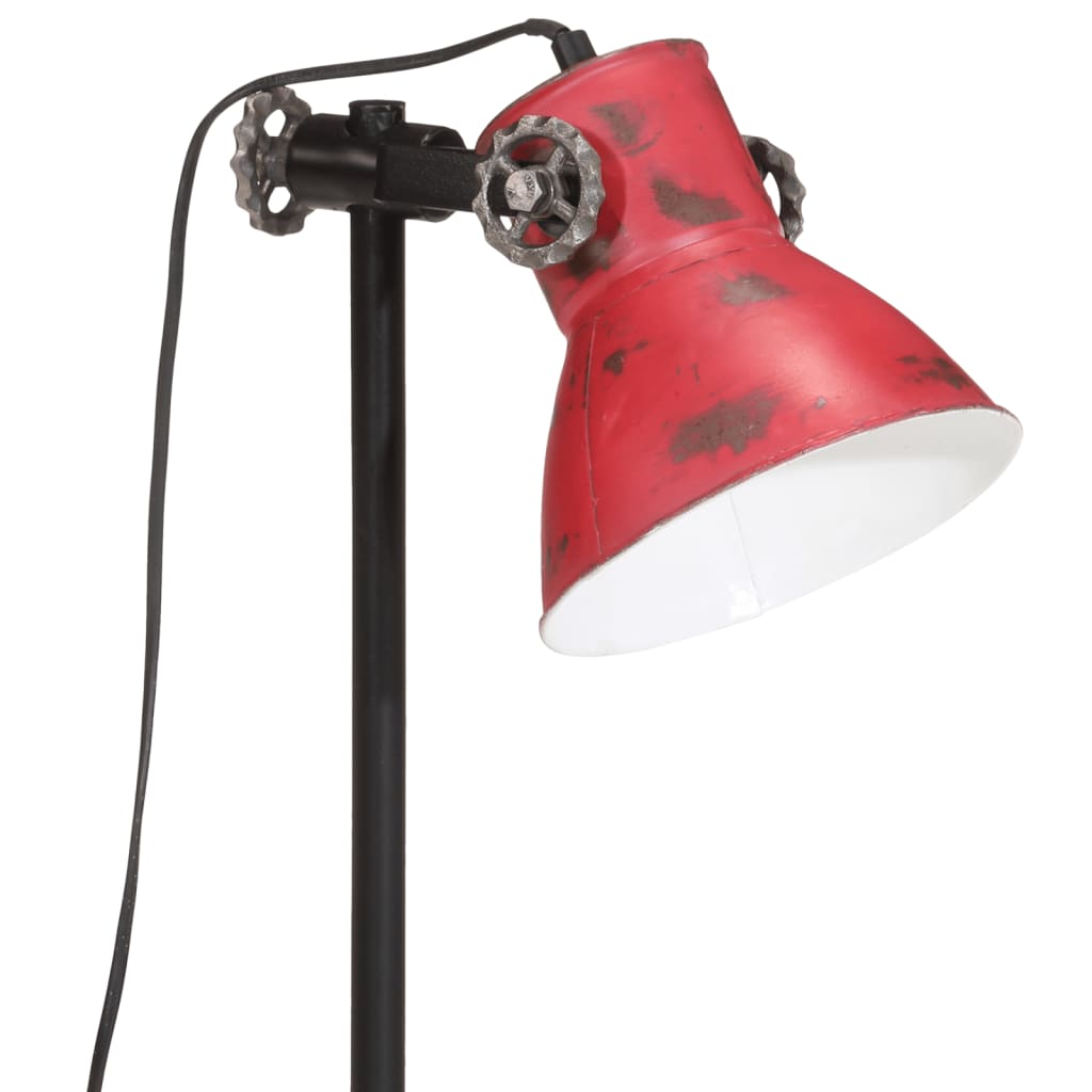 Bureaulamp 25 W E27 15x15x55 cm verweerd rood - AllerleiShop