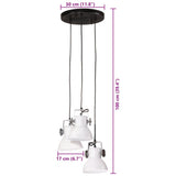 Hanglamp 25 W E27 30x30x100 wit - AllerleiShop