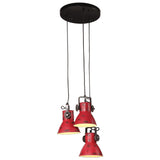 Hanglamp 25 W E27 30x30x100 cm verweerd rood - AllerleiShop