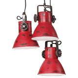 Hanglamp 25 W E27 30x30x100 cm verweerd rood - AllerleiShop