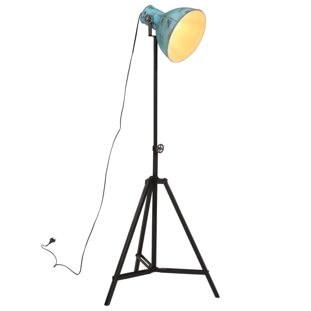 Vloerlamp 25 W E27 61x61x90/150 cm verweerd blauw - AllerleiShop