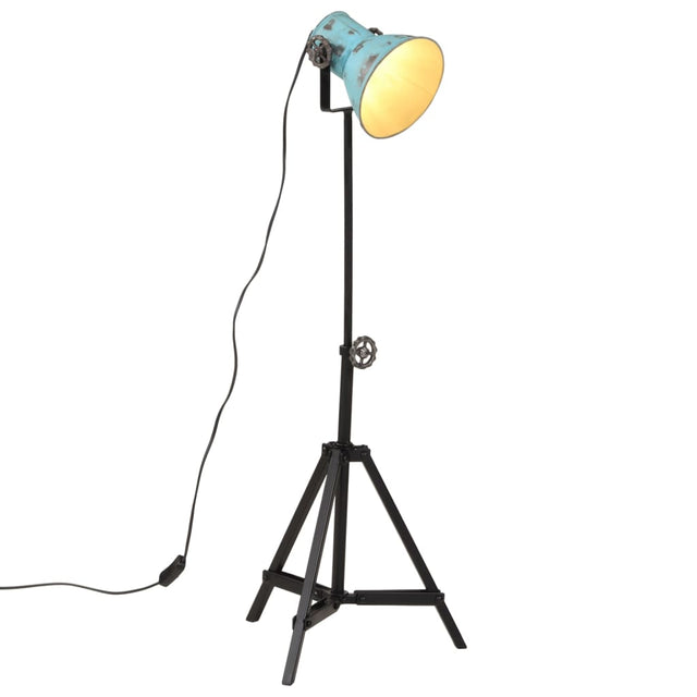 Vloerlamp 25 W E27 35x35x65/95 cm verweerd blauw - AllerleiShop