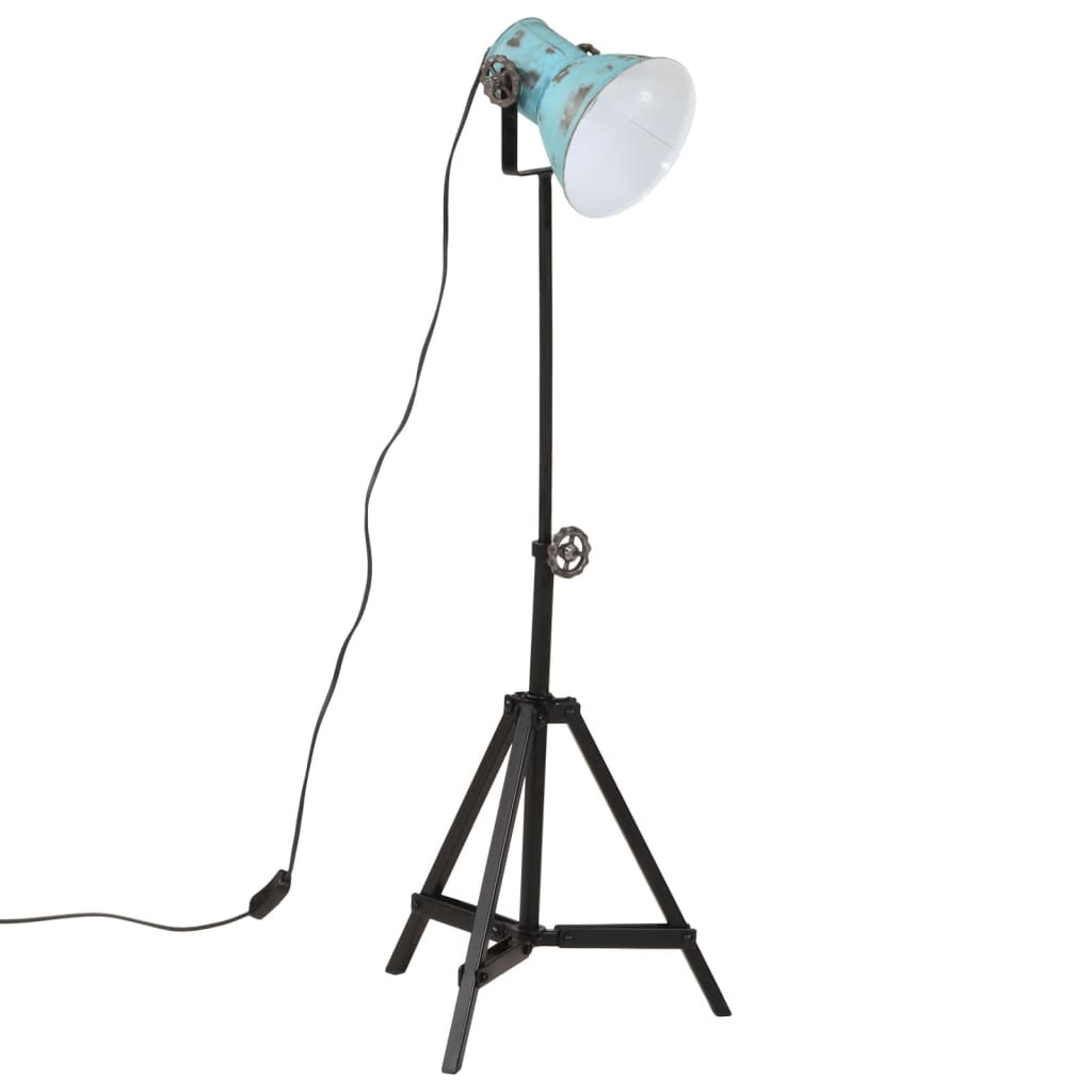 Vloerlamp 25 W E27 35x35x65/95 cm verweerd blauw - AllerleiShop