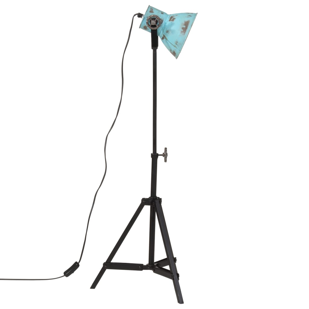 Vloerlamp 25 W E27 35x35x65/95 cm verweerd blauw - AllerleiShop