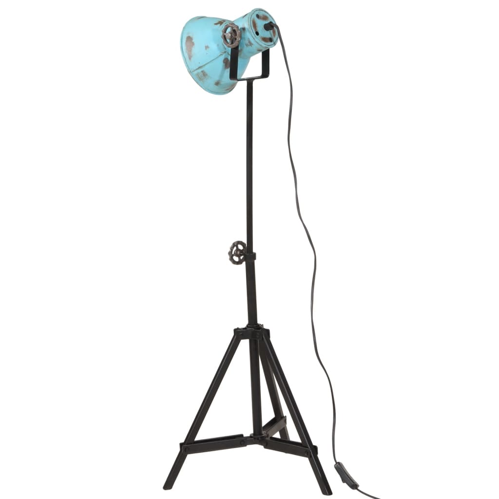 Vloerlamp 25 W E27 35x35x65/95 cm verweerd blauw - AllerleiShop