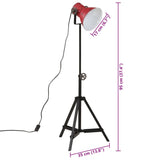 Vloerlamp 25 W E27 35x35x65/95 cm verweerd rood - AllerleiShop