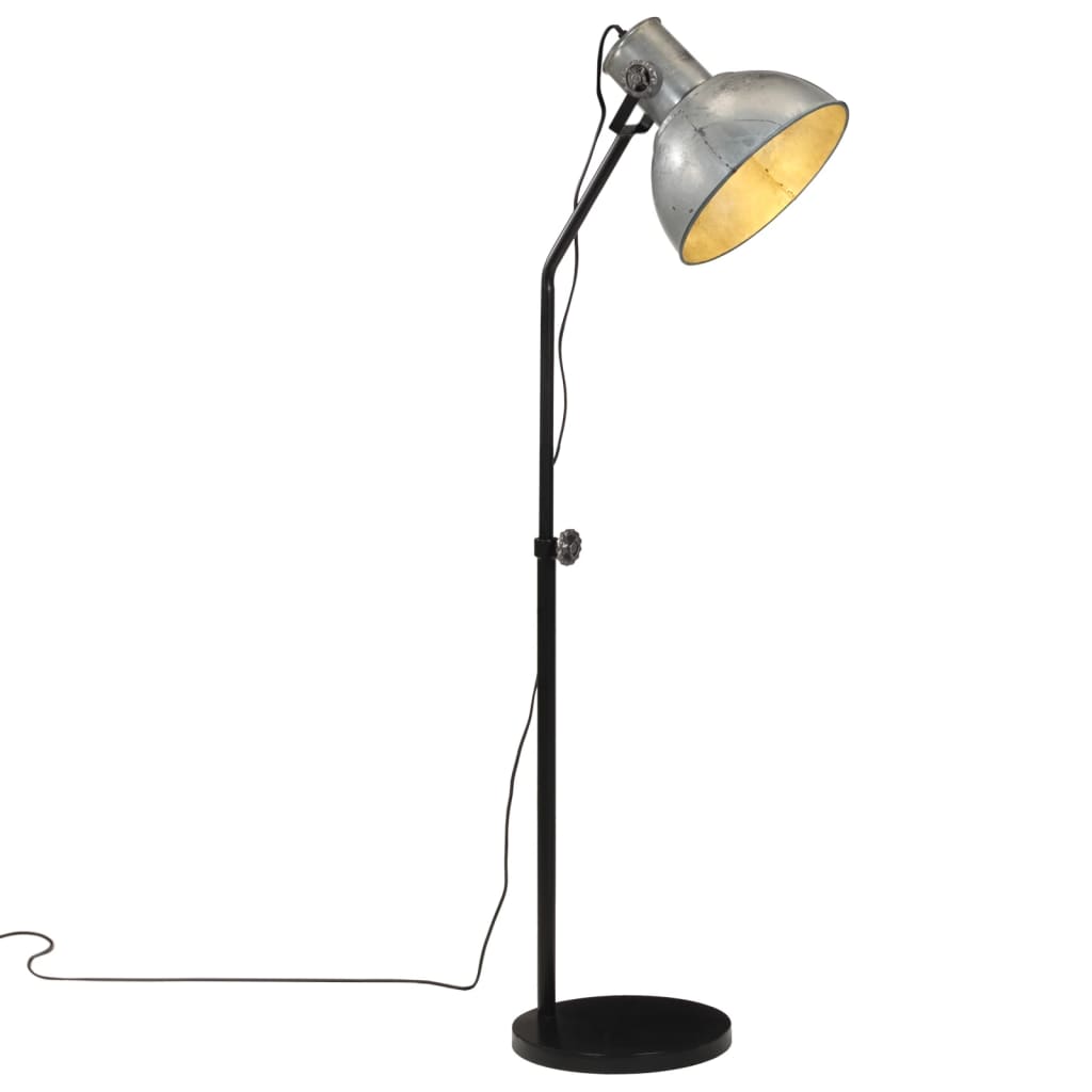 Vloerlamp 25 W E27 30x30x90-150 cm vintage zilverkleurig - AllerleiShop