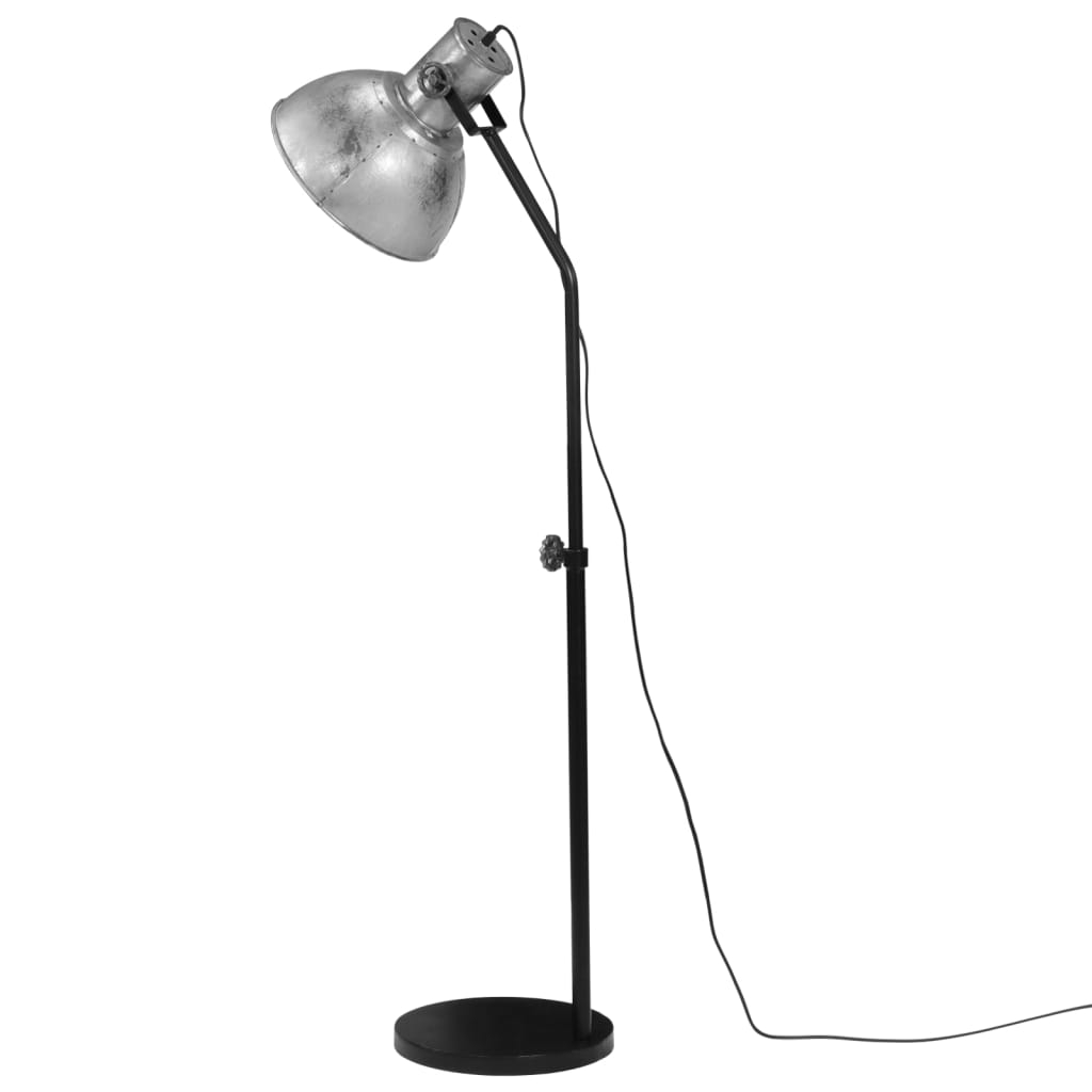 Vloerlamp 25 W E27 30x30x90-150 cm vintage zilverkleurig - AllerleiShop