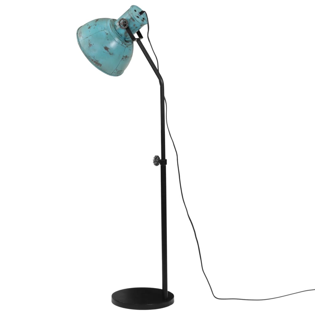 Vloerlamp 25 W E27 30x30x90/150 cm verweerd blauw - AllerleiShop