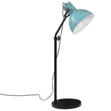 Vloerlamp 25 W E27 30x30x90/150 cm verweerd blauw - AllerleiShop