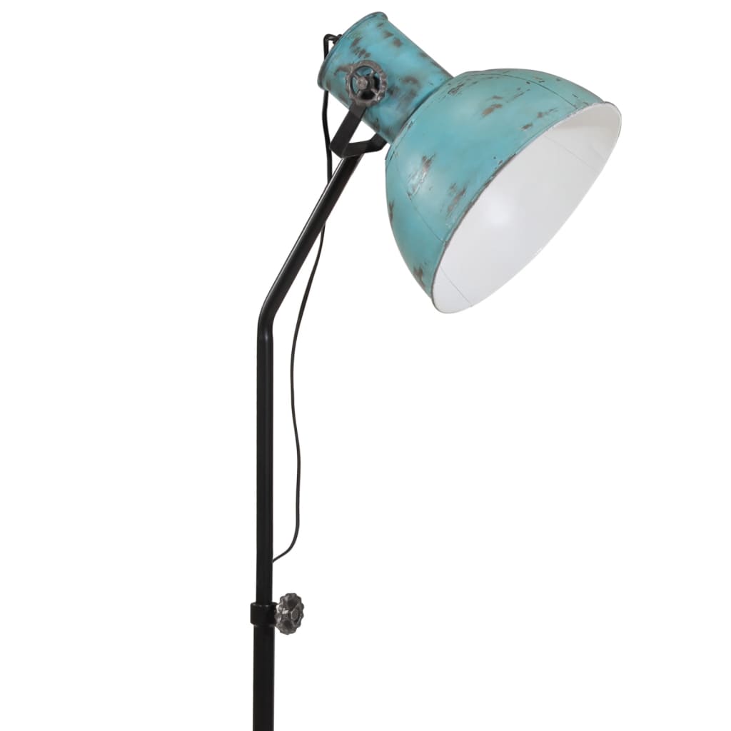 Vloerlamp 25 W E27 30x30x90/150 cm verweerd blauw - AllerleiShop