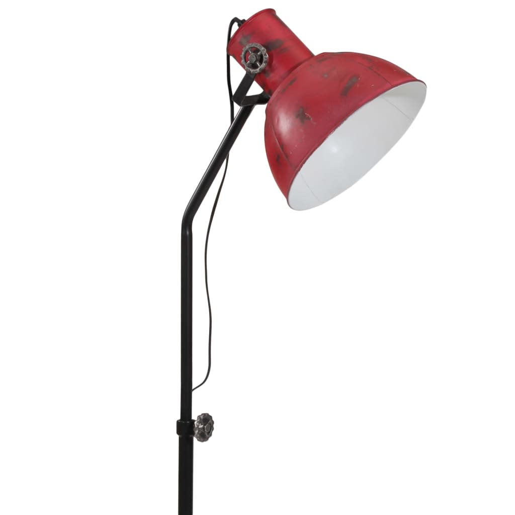 Vloerlamp 25 W E27 30x30x90/150 cm verweerd rood - AllerleiShop