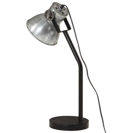 Bureaulamp 25 W E27 17x17x60 cm vintage zilverkleurig - AllerleiShop