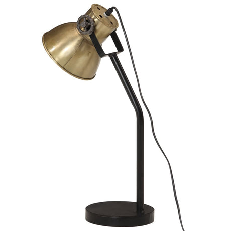 Bureaulamp 25 W E27 17x17x60 cm antiek messingkleurig - AllerleiShop