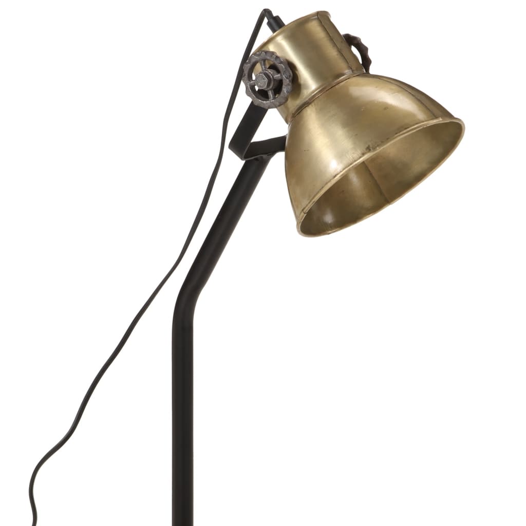 Bureaulamp 25 W E27 17x17x60 cm antiek messingkleurig - AllerleiShop