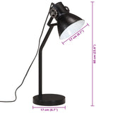 Bureaulamp 25 W E27 17x17x60 cm zwart - AllerleiShop