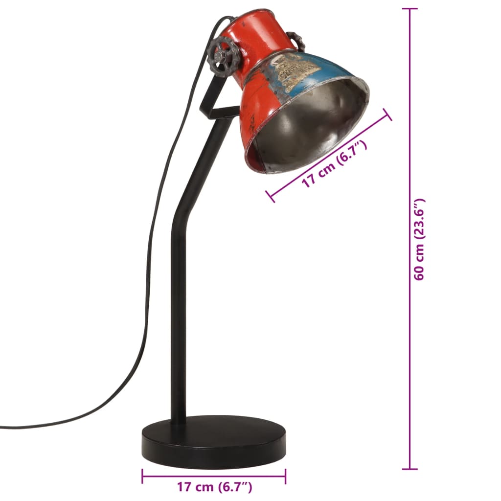 Bureaulamp 25 W E27 17x17x60 cm meerkleurig - AllerleiShop